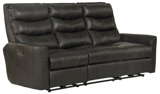 Bosa - Leather Power Reclining Sofa - Charcoal – Reclining Sofas by Catnapper at Furniture Wholesale Plus , Nashville furniture store