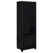 Jupiter - 3-Shelf Engineered Wood Media Tower - Black – Standard Bookcases by Coaster Fine Furniture at Furniture Wholesale Plus , Nashville furniture store