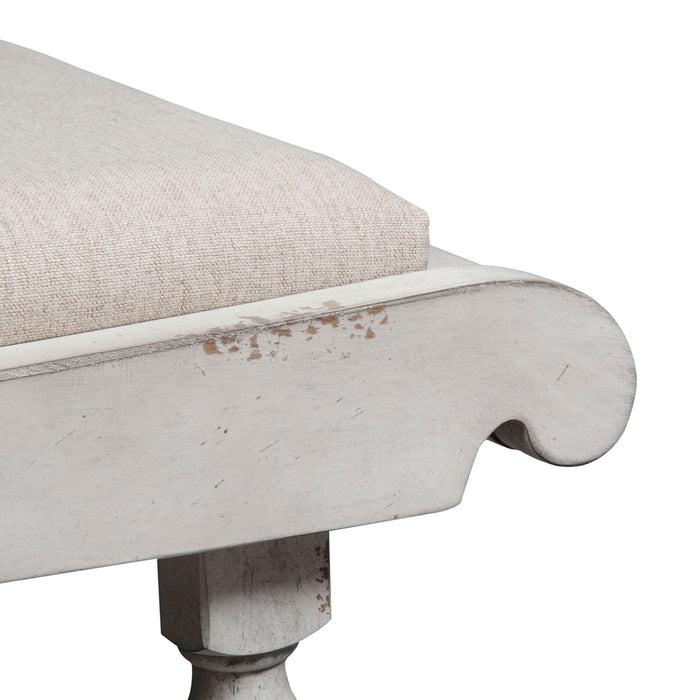 Whitney - Bench - Antique Linen / Weathered Gray – Upholstered Benches by Liberty Furniture at Furniture Wholesale Plus , Nashville furniture store