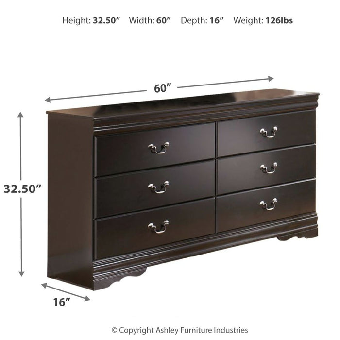 Huey Vineyard - Six Drawer Dresser - Black – Dressers by Signature Design by Ashley® at Furniture Wholesale Plus , Nashville furniture store