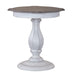 Magnolia Manor - Round Accent Table - Antique White – Accent Tables by Liberty Furniture at Furniture Wholesale Plus , Nashville furniture store