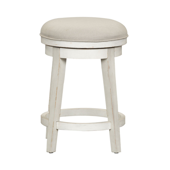 Modern Farmhouse - Console Swivel Stool – Counter Height (24"-27") by Liberty Furniture at Furniture Wholesale Plus , Nashville furniture store