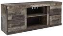 Derekson - LG TV Stand w/Fireplace Option - Multi Gray – TV Stands by Signature Design by Ashley® at Furniture Wholesale Plus , Nashville furniture store