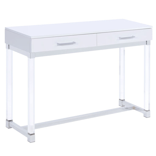 Everett - Desk - White – Writing Desks by Steve Silver Furniture at Furniture Wholesale Plus , Nashville furniture store