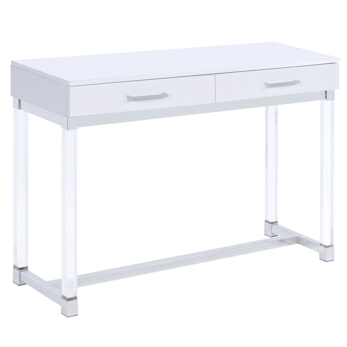 Everett - Desk - White – Writing Desks by Steve Silver Furniture at Furniture Wholesale Plus , Nashville furniture store