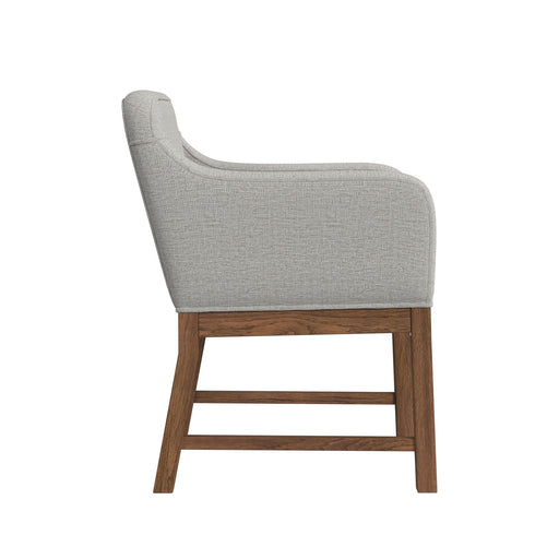 Glinda - Upholstered Fabric Dining Chair (Set of 2) - Brown / Light Gray – Chair Sets by Elements International at Furniture Wholesale Plus , Nashville furniture store