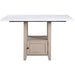 Taylor - Faux Marble Top Counter Table - White / Light Brown – Counter Tables by Steve Silver Furniture at Furniture Wholesale Plus , Nashville furniture store