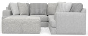 Logan - Upholstered Sectional With Comfort Coil Seating - 46" Cocktail Ottoman And Accent Pillows Included – 2 Piece Living Room Sets by Jackson at Furniture Wholesale Plus , Nashville furniture store