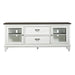 Allyson Park - Entertainment TV Stand - Wirebrushed White / Charcoal – TV Stands by Liberty Furniture at Furniture Wholesale Plus , Nashville furniture store