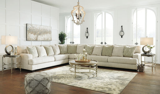 Rawcliffe - Left Arm Facing Sofa 4 Pc Sectional - Parchment – Stationary Sectionals by Signature Design by Ashley® at Furniture Wholesale Plus , Nashville furniture store