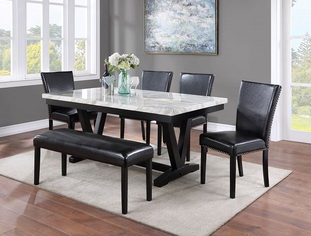 Tanner - Bench - Black – Dining Benches by Crown Mark at Furniture Wholesale Plus , Nashville furniture store