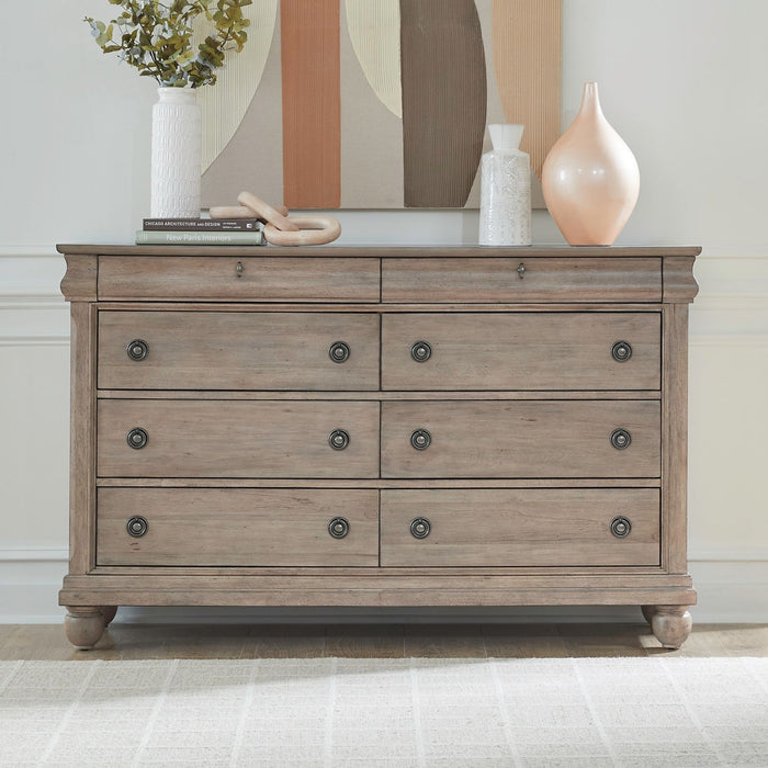 Rustic Traditions - 8 Drawer Dresser – Dresser & Mirror by Liberty Furniture at Furniture Wholesale Plus , Nashville furniture store