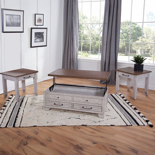 Bear Creek - 3 Piece Table Set - White – Table Sets by Steve Silver Furniture at Furniture Wholesale Plus , Nashville furniture store