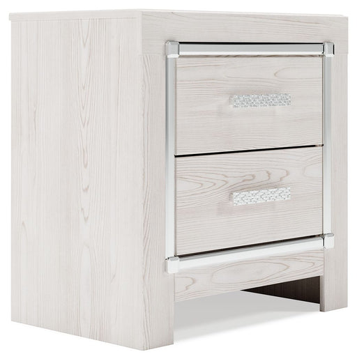 Altyra - Two Drawer Night Stand - White – Accent Nightstands by Signature Design by Ashley® at Furniture Wholesale Plus , Nashville furniture store