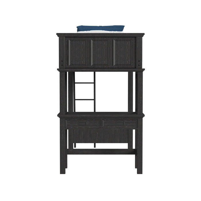 Hampton Kids - Loft Bed With Ladder And Desk With Speaker – Loft Beds by Elements International at Furniture Wholesale Plus , Nashville furniture store
