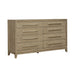 Brentwood - 8 Drawer Dresser - Sandstone – Dressers by Liberty Furniture at Furniture Wholesale Plus , Nashville furniture store
