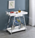 Kinney 2-tier Bar Cart with Storage Drawer - Premium Bar Cart from Coaster Z2 Standard - Just $250! Shop now at Furniture Wholesale Plus  We are the best furniture store in Nashville, Hendersonville, Goodlettsville, Madison, Antioch, Mount Juliet, Lebanon, Gallatin, Springfield, Murfreesboro, Franklin, Brentwood