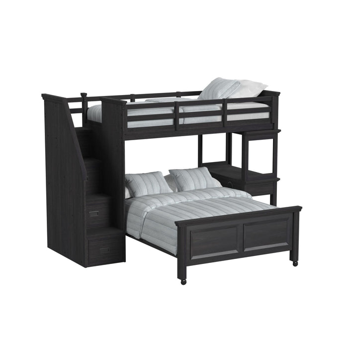 Hampton Kids - Loft With Staircase And Desk With Speaker Bedroom Set – 3 Piece Bedroom Sets by Elements International at Furniture Wholesale Plus , Nashville furniture store