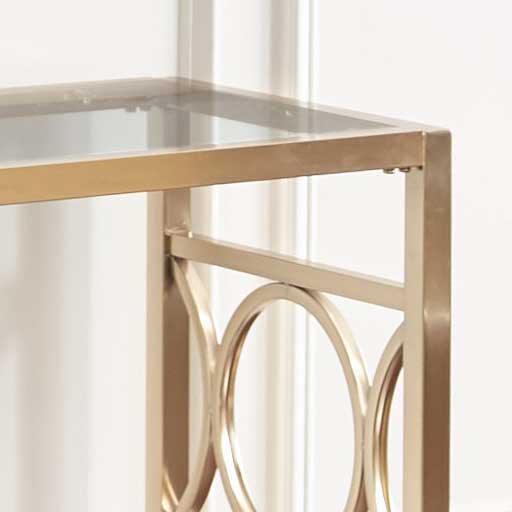 Olympia - Sofa Table - Gold – Sofa Tables by Steve Silver Furniture at Furniture Wholesale Plus , Nashville furniture store