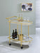 Desiree 2-tier Bar Cart with Casters Black - Premium Bar Cart from Coaster Z2 Standard - Just $138! Shop now at Furniture Wholesale Plus  We are the best furniture store in Nashville, Hendersonville, Goodlettsville, Madison, Antioch, Mount Juliet, Lebanon, Gallatin, Springfield, Murfreesboro, Franklin, Brentwood