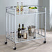 Cara Rectangular Glass Bar Cart - Premium Bar Cart from Coaster Z2 Standard - Just $178! Shop now at Furniture Wholesale Plus  We are the best furniture store in Nashville, Hendersonville, Goodlettsville, Madison, Antioch, Mount Juliet, Lebanon, Gallatin, Springfield, Murfreesboro, Franklin, Brentwood