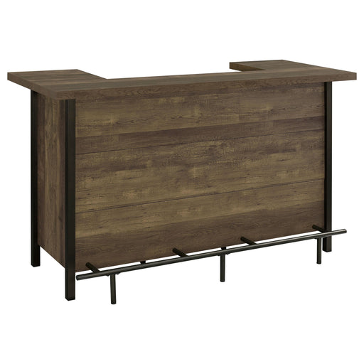 Bellemore Rectangular Storage Bar Unit Rustic Oak - Premium Bar from Coaster Z2 Standard - Just $470! Shop now at Furniture Wholesale Plus  We are the best furniture store in Nashville, Hendersonville, Goodlettsville, Madison, Antioch, Mount Juliet, Lebanon, Gallatin, Springfield, Murfreesboro, Franklin, Brentwood