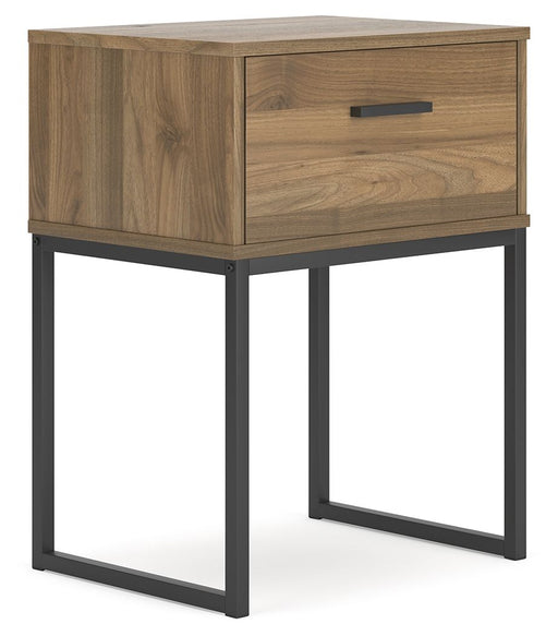 Deanlow - Honey - One Drawer Night Stand - Premium Accent Nightstands from Signature Design by Ashley® - Just $108! Shop now at Furniture Wholesale Plus  We are the best furniture store in Nashville, Hendersonville, Goodlettsville, Madison, Antioch, Mount Juliet, Lebanon, Gallatin, Springfield, Murfreesboro, Franklin, Brentwood