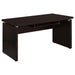 Skylar - Computer Desk With Keyboard Drawer - Cappuccino – Computer Desks by CoasterEveryday at Furniture Wholesale Plus , Nashville furniture store