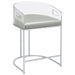 Thermosolis Acrylic Back Counter Height Stools Grey and Chrome (Set of 2) - Premium Barstool from Coaster Z2 Standard - Just $256! Shop now at Furniture Wholesale Plus  We are the best furniture store in Nashville, Hendersonville, Goodlettsville, Madison, Antioch, Mount Juliet, Lebanon, Gallatin, Springfield, Murfreesboro, Franklin, Brentwood