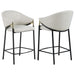 Chadwick Sloped Arm Counter Height Stools Beige and Glossy Black (Set of 2) - Premium Barstool from Coaster Z2 Standard - Just $248! Shop now at Furniture Wholesale Plus  We are the best furniture store in Nashville, Hendersonville, Goodlettsville, Madison, Antioch, Mount Juliet, Lebanon, Gallatin, Springfield, Murfreesboro, Franklin, Brentwood