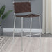 Adelaide Upholstered Bar Stool with Open Back Brown and Chrome - Premium Barstool from Coaster Z2 Standard - Just $218! Shop now at Furniture Wholesale Plus  We are the best furniture store in Nashville, Hendersonville, Goodlettsville, Madison, Antioch, Mount Juliet, Lebanon, Gallatin, Springfield, Murfreesboro, Franklin, Brentwood