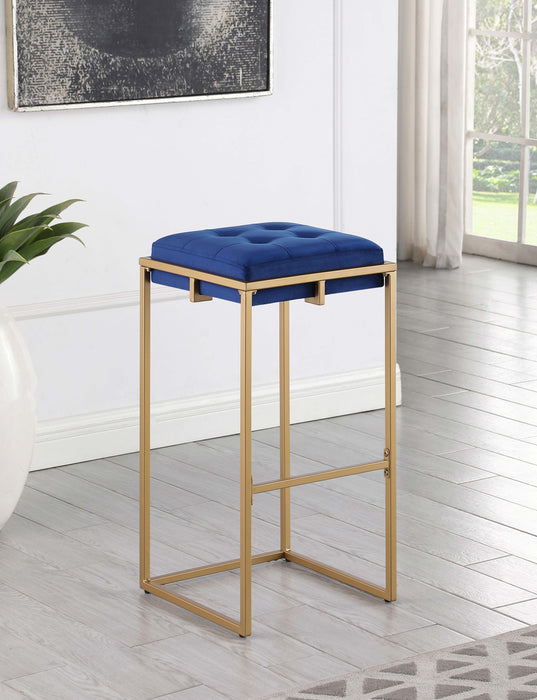 Nadia Square Padded Seat Bar Stool (Set of 2) - Premium Barstool from Coaster Z2 Standard - Just $126! Shop now at Furniture Wholesale Plus  We are the best furniture store in Nashville, Hendersonville, Goodlettsville, Madison, Antioch, Mount Juliet, Lebanon, Gallatin, Springfield, Murfreesboro, Franklin, Brentwood