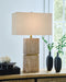 Laddner - Poly Table Lamp - Beige – Table Lamps by Signature Design by Ashley® at Furniture Wholesale Plus , Nashville furniture store