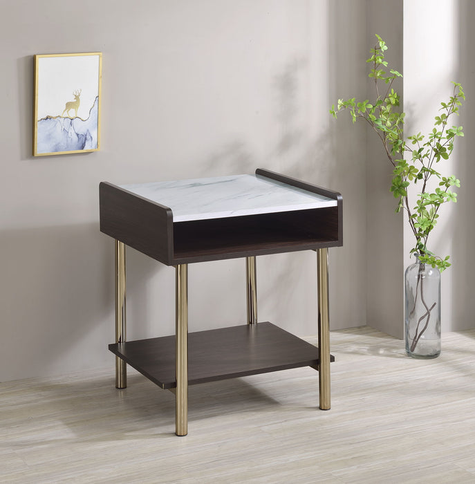 Carrie - End Table - Brown – End Tables by Steve Silver Furniture at Furniture Wholesale Plus , Nashville furniture store
