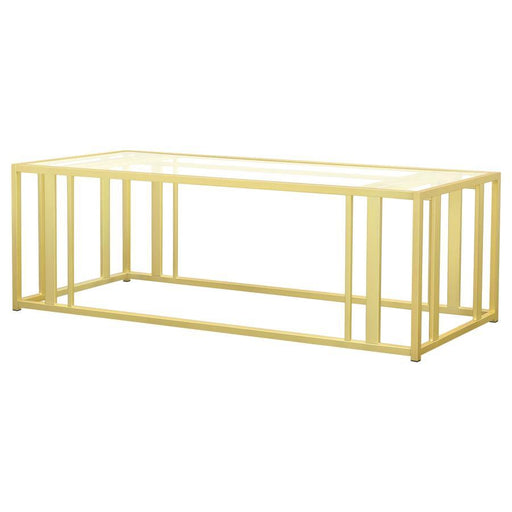Adri - Rectangular Glass Top Coffee Table - Premium Coffee Tables from Coaster Fine Furniture - Just $289! Shop now at Furniture Wholesale Plus  We are the best furniture store in Nashville, Hendersonville, Goodlettsville, Madison, Antioch, Mount Juliet, Lebanon, Gallatin, Springfield, Murfreesboro, Franklin, Brentwood
