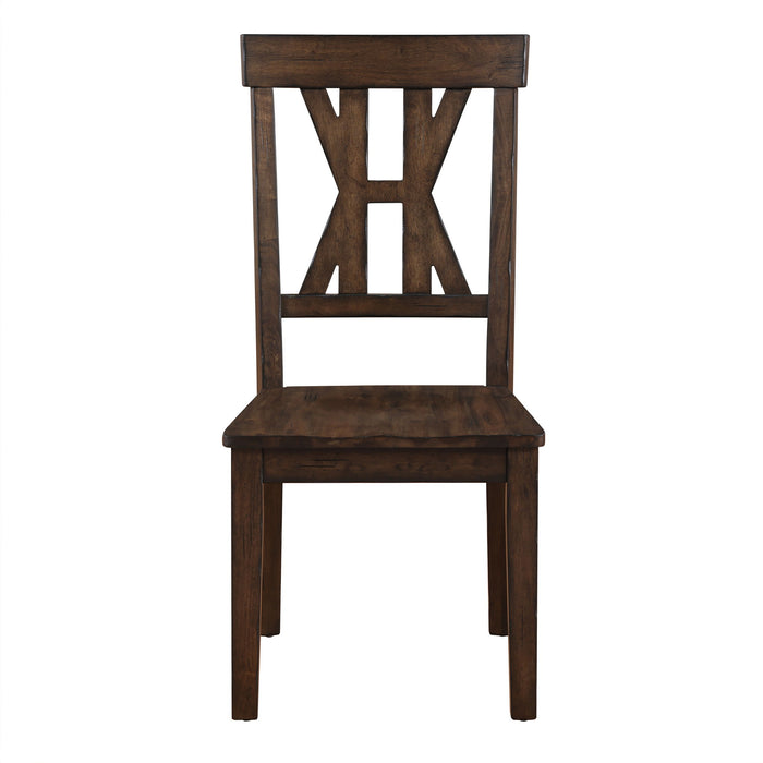 Auburn - Side Chair (Set of 2) - Dark Brown – Chair Sets by Steve Silver Furniture at Furniture Wholesale Plus , Nashville furniture store