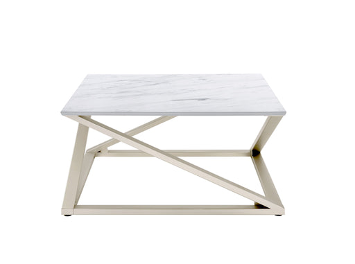 Zurich - Faux White Marble Top Coffee Table - White – Coffee Tables by Steve Silver Furniture at Furniture Wholesale Plus , Nashville furniture store