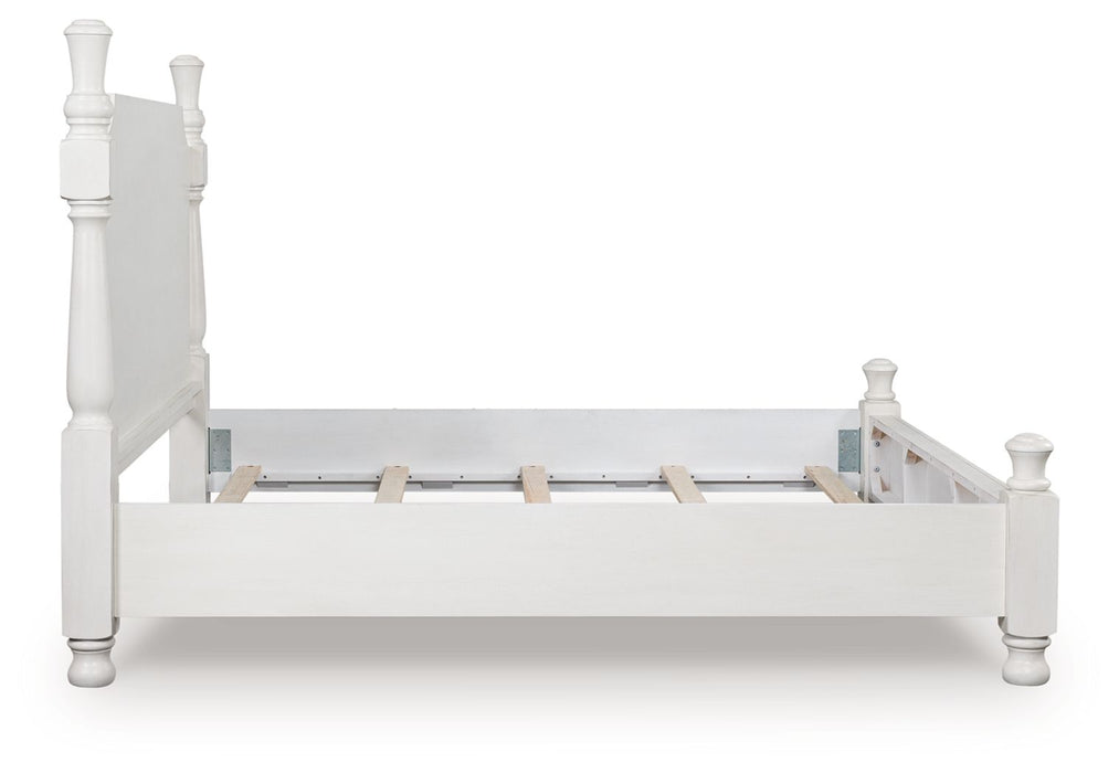 Rowlenstown - Poster Bed - Antique White – Poster Beds by Signature Design by Ashley® at Furniture Wholesale Plus , Nashville furniture store