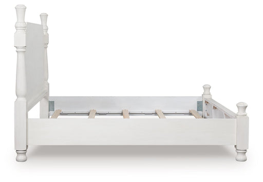 Rowlenstown - Poster Bed - Antique White – Poster Beds by Signature Design by Ashley® at Furniture Wholesale Plus , Nashville furniture store