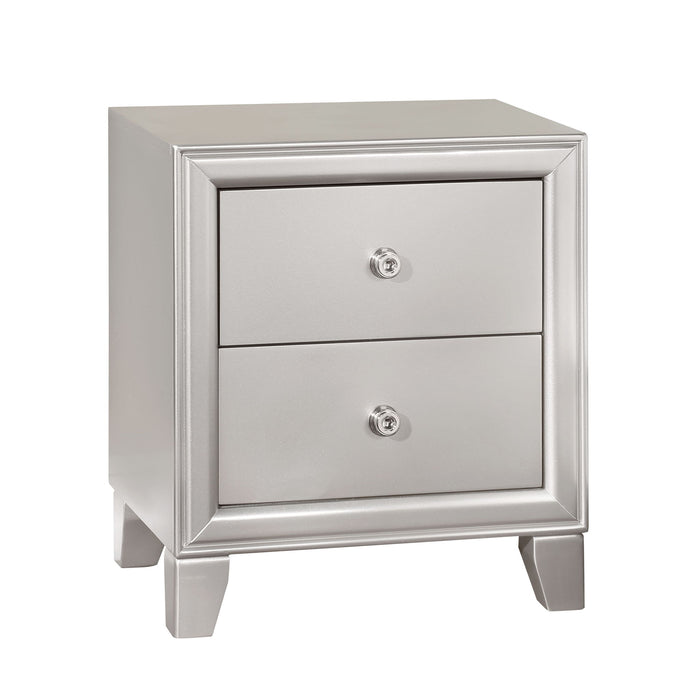 Omni - Nightstand - Pearl Silver – Accent Nightstands by Steve Silver Furniture at Furniture Wholesale Plus , Nashville furniture store