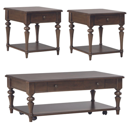 Arden Road - 3 Piece Table Set - Satin Cherry – Table Sets by Liberty Furniture at Furniture Wholesale Plus , Nashville furniture store