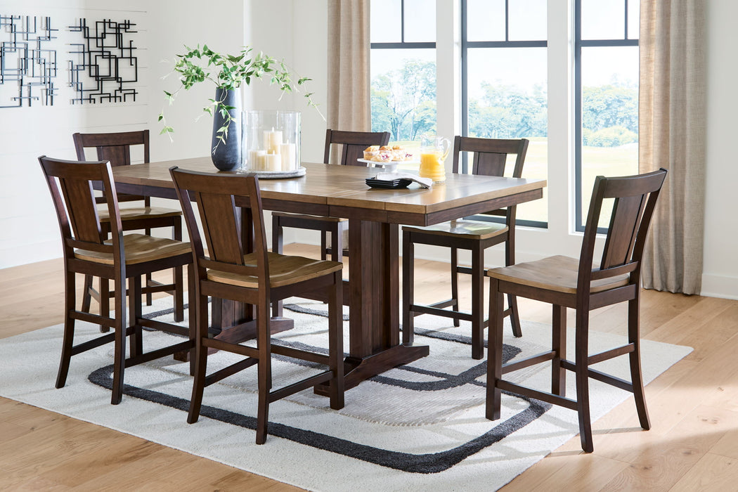 Rylandeen - Counter Height Extension Dining Table Set – 5 Piece Dining Room Sets by Signature Design by Ashley® at Furniture Wholesale Plus , Nashville furniture store