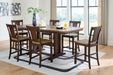 Rylandeen - Counter Height Extension Dining Table Set – 5 Piece Dining Room Sets by Signature Design by Ashley® at Furniture Wholesale Plus , Nashville furniture store