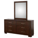Jessica - 6-Drawer Dresser With Mirror – Dresser & Mirror by CoasterEssence at Furniture Wholesale Plus , Nashville furniture store