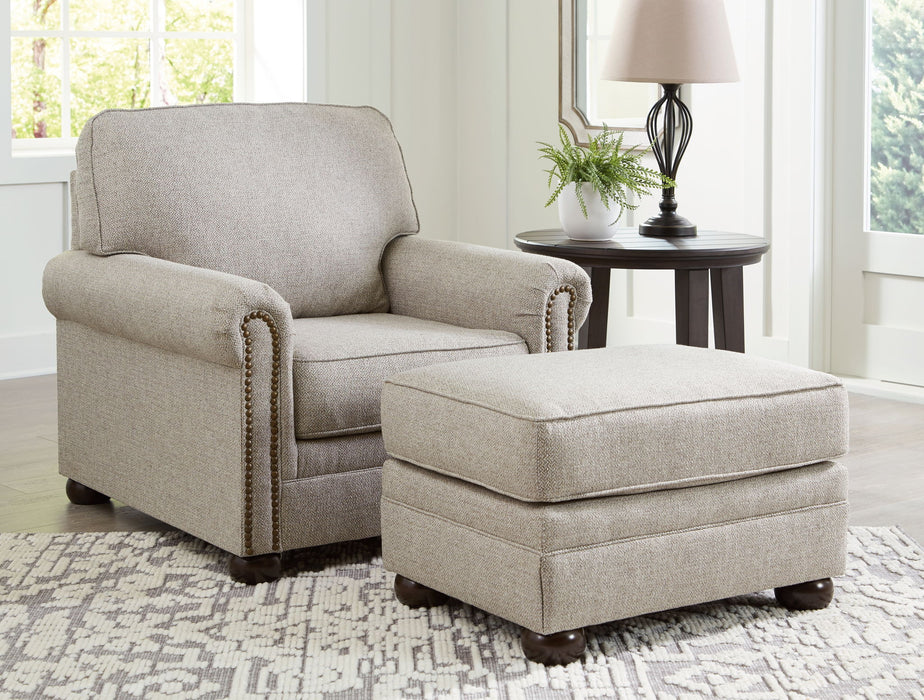 Gaelon - Living Room Set – Stationary Chair & Ottoman by Signature Design by Ashley® at Furniture Wholesale Plus , Nashville furniture store