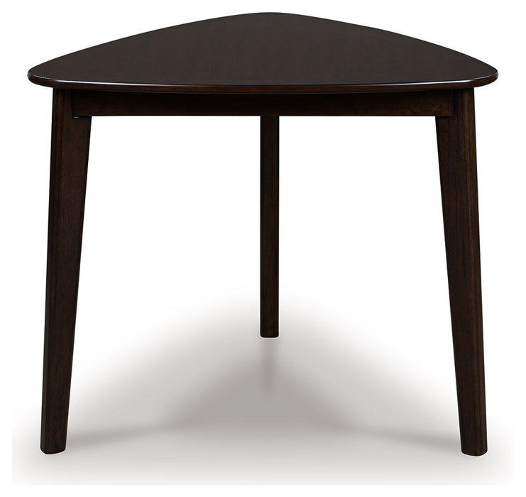 Mallenette - Triangle Dining Room Table - Merlot – Dining Tables by Signature Design by Ashley® at Furniture Wholesale Plus , Nashville furniture store