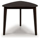 Mallenette - Triangle Dining Room Table - Merlot – Dining Tables by Signature Design by Ashley® at Furniture Wholesale Plus , Nashville furniture store