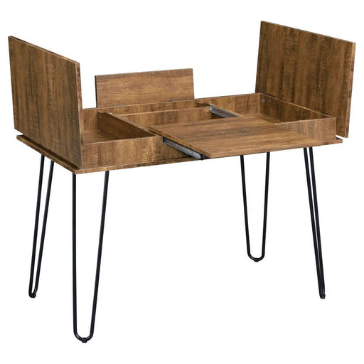 Sheeran - Writing Desk With Storage - Rustic Amber - Premium Writing Desks from CoasterEveryday - Just $269! Shop now at Furniture Wholesale Plus  We are the best furniture store in Nashville, Hendersonville, Goodlettsville, Madison, Antioch, Mount Juliet, Lebanon, Gallatin, Springfield, Murfreesboro, Franklin, Brentwood