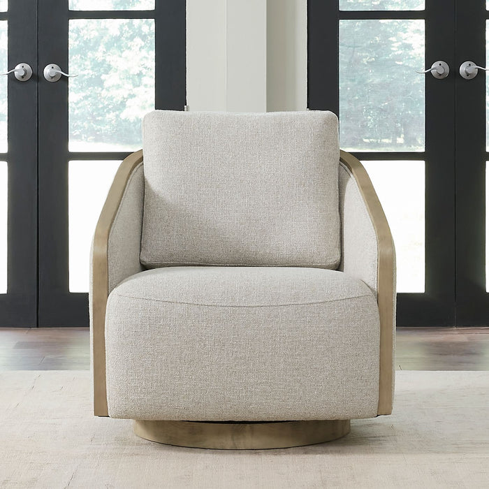 Nora - Upholstered Swivel Accent Chair – Swivel Chairs by Liberty Furniture at Furniture Wholesale Plus , Nashville furniture store