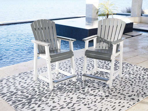 Transville - Gray / White - Barstool (Set of 2) - Premium Stool Sets from Signature Design by Ashley® - Just $1038! Shop now at Furniture Wholesale Plus  We are the best furniture store in Nashville, Hendersonville, Goodlettsville, Madison, Antioch, Mount Juliet, Lebanon, Gallatin, Springfield, Murfreesboro, Franklin, Brentwood